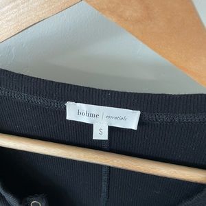 Bohme Black Size Small Long Sleeve Button Up shirt.